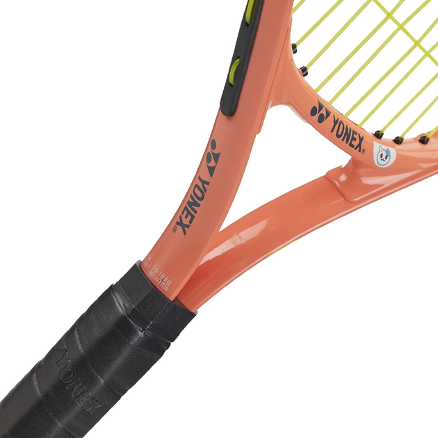Ракетка для тенісу Yonex Junior 25 (100 sq.in., 230g) coral orange - Фото 3 Ракетка для тенісу Yonex Junior 25 (100 sq.in., 230g) coral orange - изображение 3