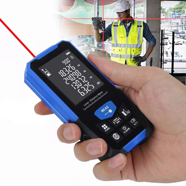 Лазерный дальномер D3-50 до 50 м с LCD-дисплеем - изображение 5