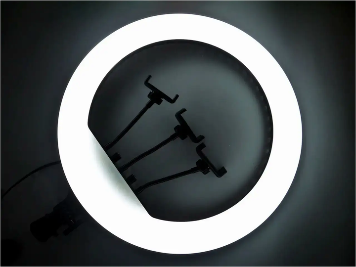 Кольцевая LED лампа 46 см 55W для фото и видео освещения с регулировкой яркости и дистанционным пультом - изображение 2
