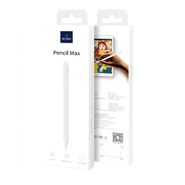 Сенсорная ручка Stylus Pen WiWU Max для планшетов и смартфонов точный ввод рисование без следов на экране - изображение 5
