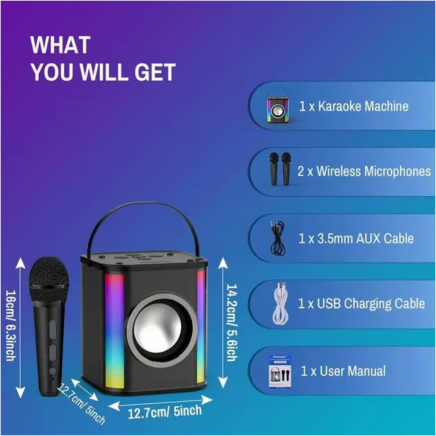 Bluetooth колонка с микрофоном WFS-K18 портативная для музыки и звонков с качественным звуком до 8 часов работы - изображение 5