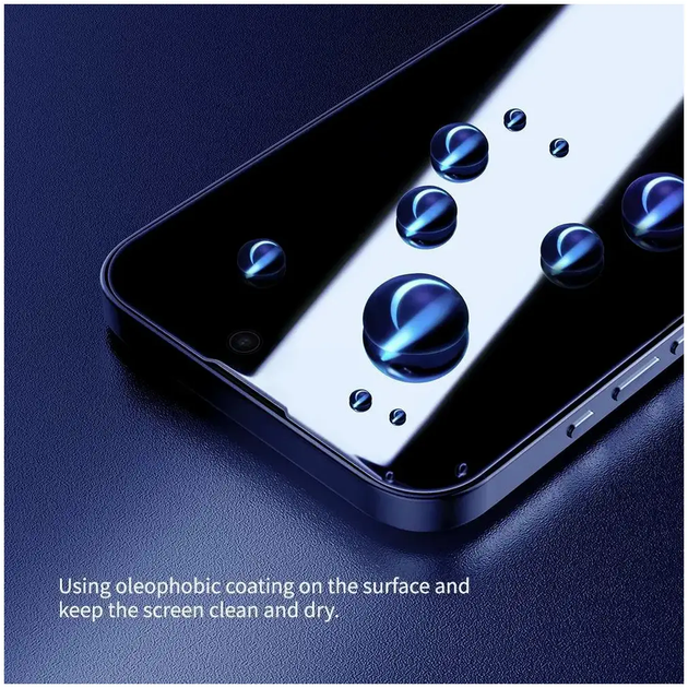 Защитное стекло Veron ESD антивандальное для iPhone 15 Pro Max олеофобное черное - изображение 4