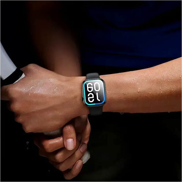 Умные спортивные часы Hoco Y30 черные с поддержкой звонков GPS и Bluetooth 5.3 для тренировок и повседневного использования - зображення 3