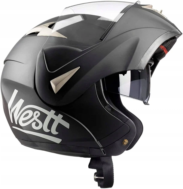 Мотошлем Westt Torque S (55-56) Черно-серый Б/В - изображение 2