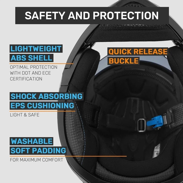 Мотошлем Westt Torque S (55-56) Черно-серый Б/В - изображение 4