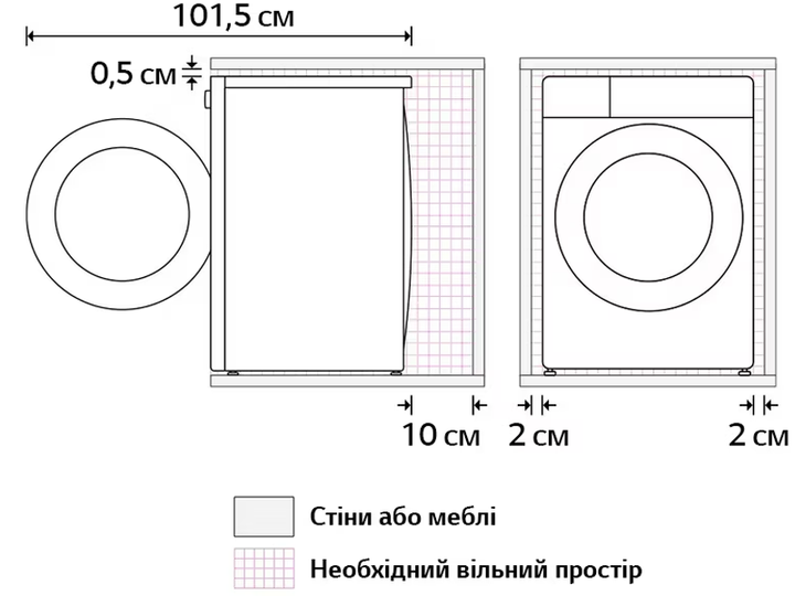 Пральна машина LG - F2R5FG0W - Фото 3 Пральна машина LG - F2R5FG0W - зображення 3