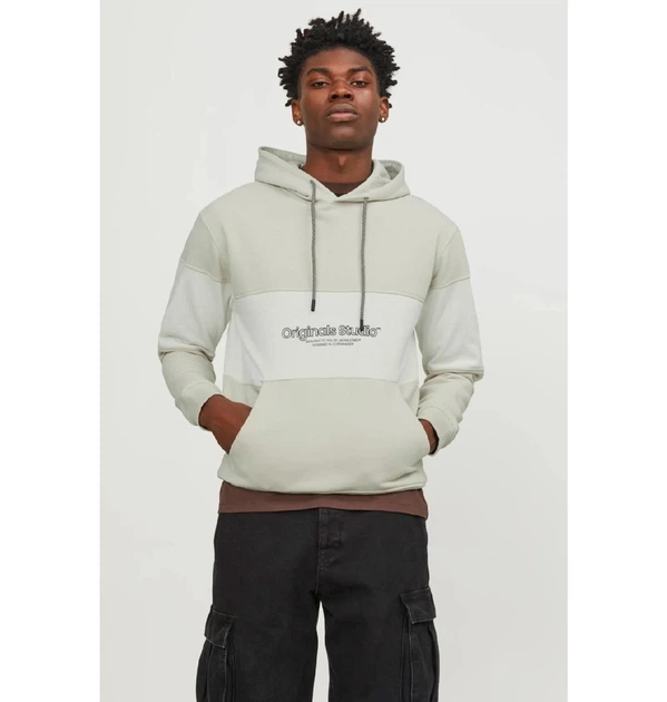 Кофта мужская Jack & Jones Jorlakewood Bf Ln Beige S Бежевий 12246802-MOONBEAM - изображение 4