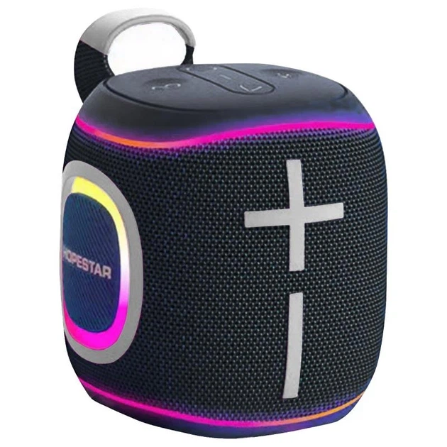 Портативная колонка HOPESTAR P61 RGB 10W, 2400mAh Черная - изображение 3