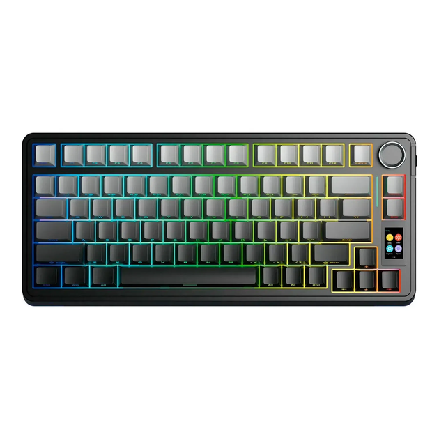 Бездротова механічна клавіатура AULA S75 Pro Black Gradient, Star Vector Switch, розмір 75% RGB підсвічування (2.4G/Bluetooth/USB) - зображення 3