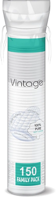 Упаковка ватных дисков Vintage 2 упаковки по 150 шт (NV150.352) - изображение 3
