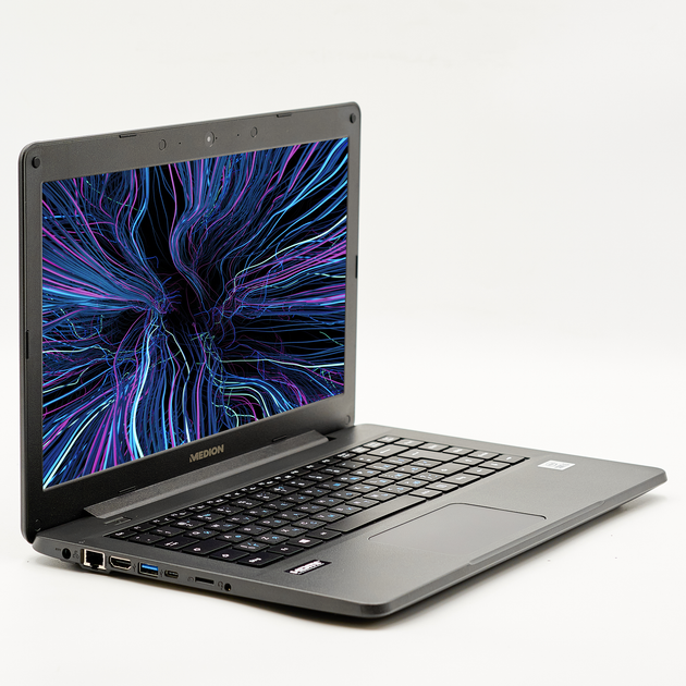 Ноутбук 14" Medion (Lenovo Group) E14412 | Intel Core i5-10210U | IPS (1920x1080) FullHD | RAM DDR4 8 ГБ | SSD 512 ГБ | Intel Graphics | LAN RJ-45 | Win11 б/в (5281) - изображение 2