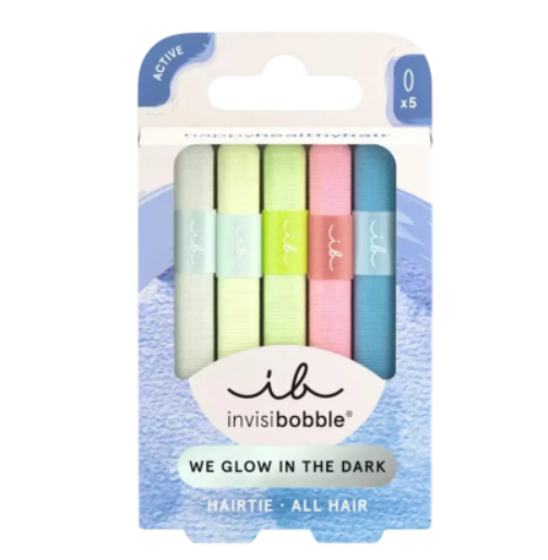 Резинка для волос InvisiBobble Hair Tie Glow In The Dark 5 шт - Фото 1 Резинка для волос InvisiBobble Hair Tie Glow In The Dark 5 шт - изображение 1