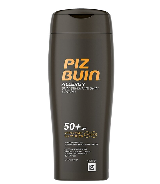 Солнцезащитное молочко для загара чувствительной кожи Piz Buin Allergy Sun Sensitive Lotion 50 SPF 200 мл - Фото 1 Солнцезащитное молочко для загара чувствительной кожи Piz Buin Allergy Sun Sensitive Lotion 50 SPF 200 мл - изображение 1