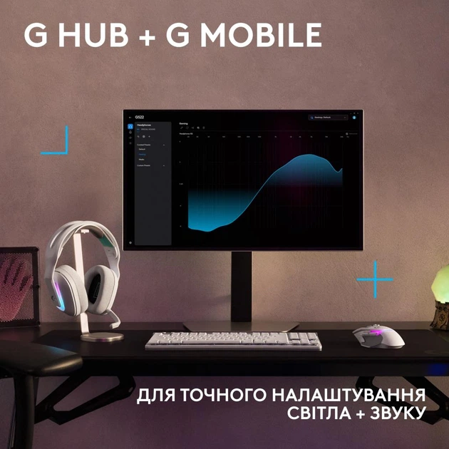 Наушники Logitech G522 Lightspeed Wireless Gaming Headset White - Фото 9 Наушники Logitech G522 Lightspeed Wireless Gaming Headset White - изображение 9