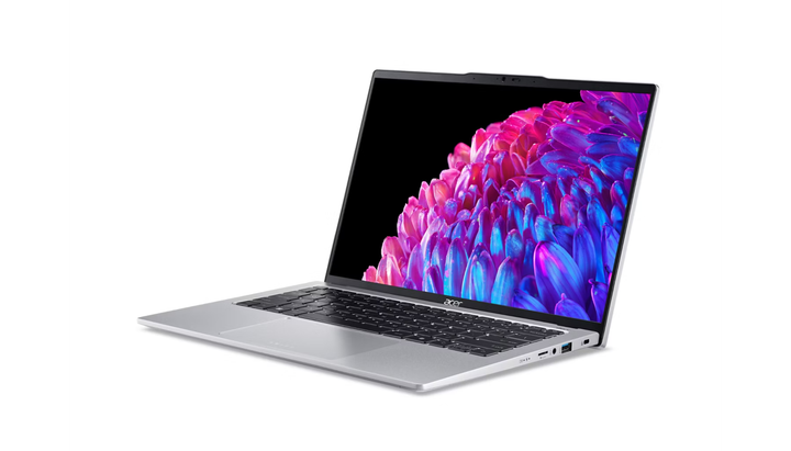 Ноутбук Acer Swift Go 14 SFG14-73-58EP Silver 14" OLED 2880x1800 90 Гц / Intel Core Ultra 5 125H / Intel Arc Graphics / RAM 8 ГБ / LPDDR5 / SSD 512 ГБ / Windows 11 Home / 1.3 кг (NX.KSGAA.002) - изображение 6