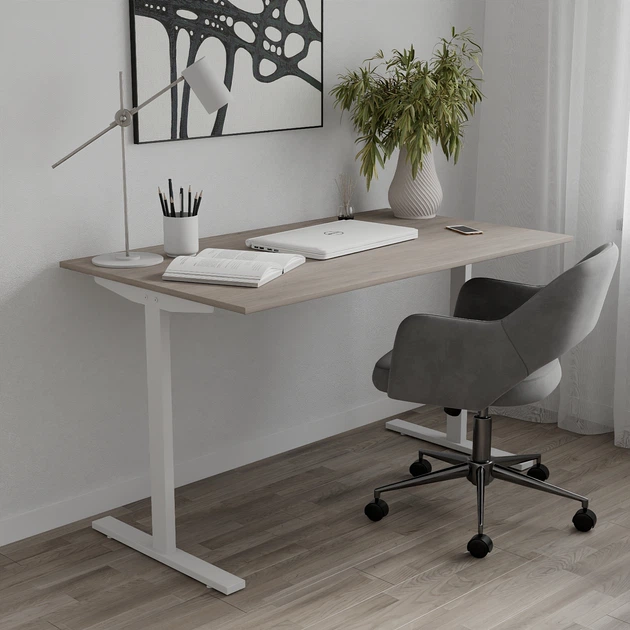 Стіл письмовий Space Ferrum-decor 750x1000x600 Білий метал ДСП Дуб Кремона Канолло 16 мм (SPACE022) - зображення 3
