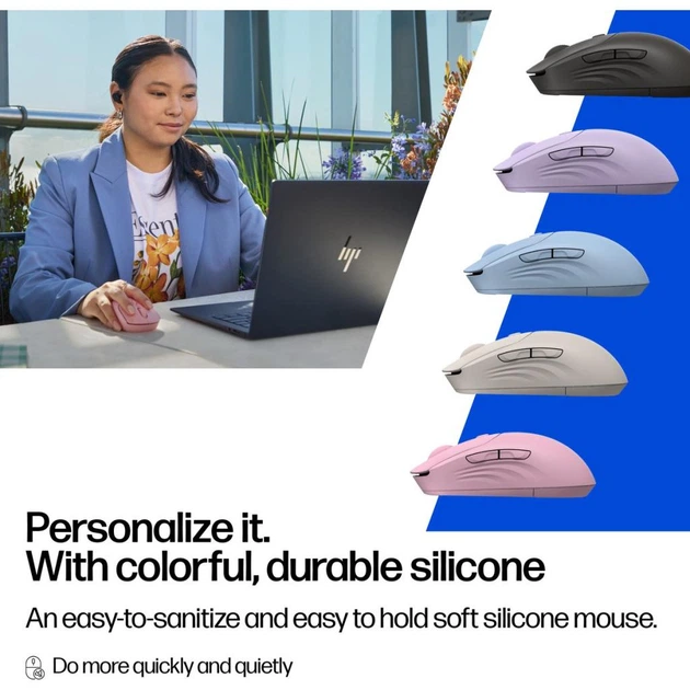 Мышка HP 400 Quiet Wireless/Bluetooth Blue - изображение 8