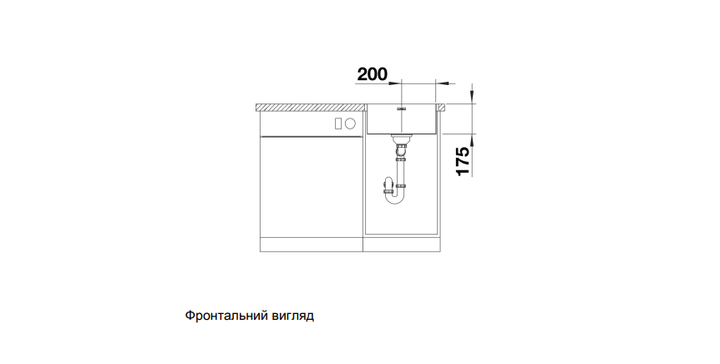 Кухонна мийка Blanco - 526350 SUPRA 400-IF - Фото 4 Кухонна мийка Blanco - 526350 SUPRA 400-IF - зображення 4