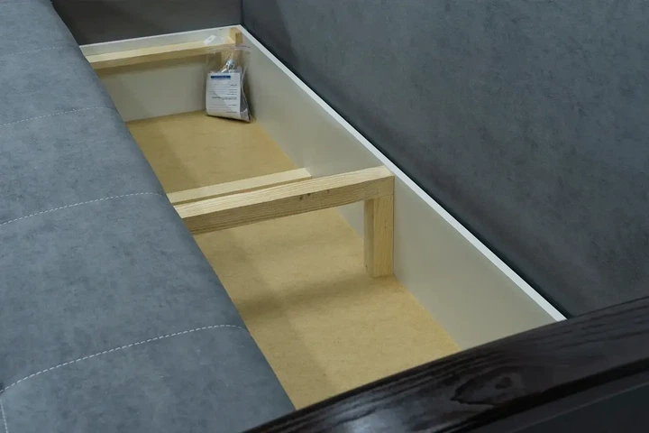 Диван Монтеро прямий 202х103 см сірий + світло-сірий - изображение 6