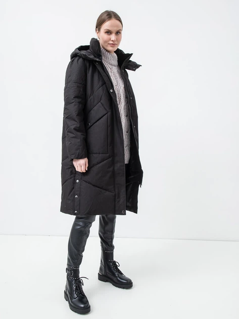 Куртка зимняя длинная женская Vero Moda 10290466-3 M Черная (5715425716133) - Фото 4 Куртка зимняя длинная женская Vero Moda 10290466-3 M Черная (5715425716133) - изображение 4