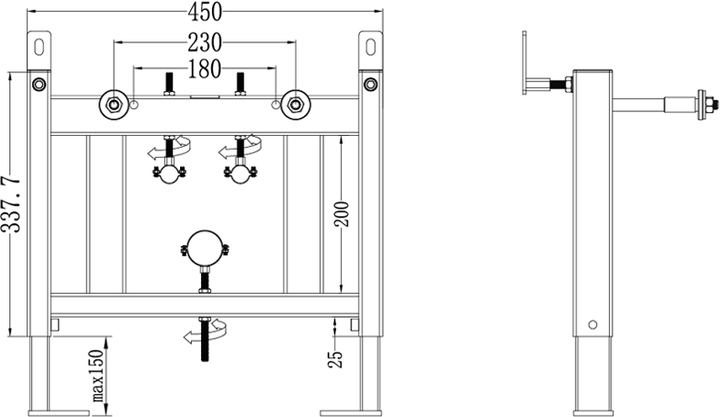 Инсталляция для биде Fado Progetto Bidet 50 - изображение 2