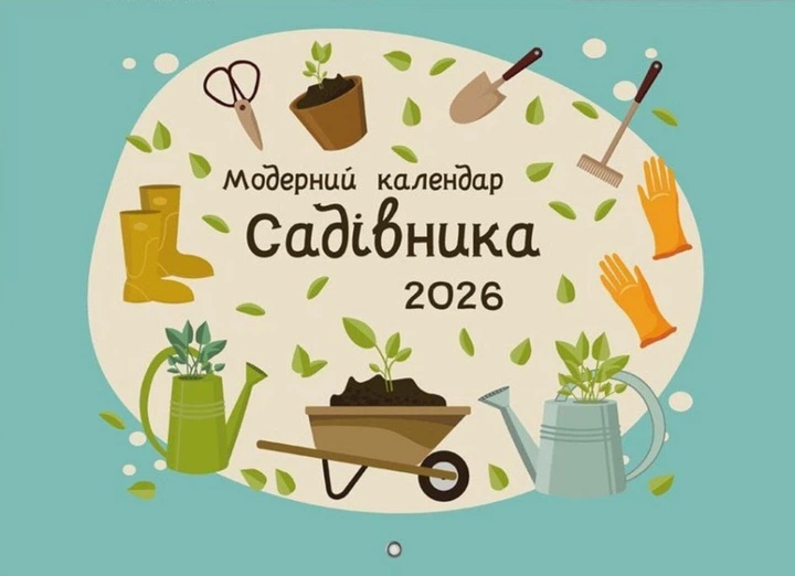 Модерный календарь садовода на 2026 год (зеленый) - Фото 1 Модерный календарь садовода на 2026 год (зеленый) - изображение 1