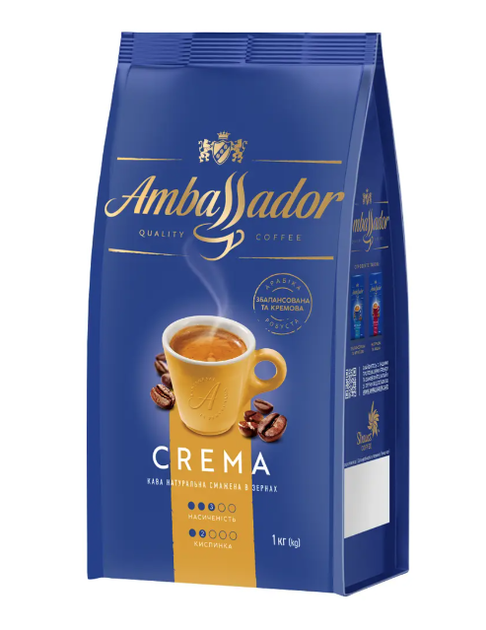 Кава в зернах Ambassador Crema 1 кг - зображення 5