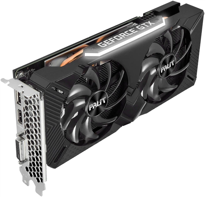 Відеокарта Palit GeForce GTX 1660 SUPER GP OC 6GB GDDR6 (NE6166SS18J9-1160A-1) б/в - зображення 2