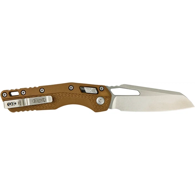 Нож Microtech MSI Single Edge Stonewash Tri-Grip Polymer Dark Earth - изображение 2