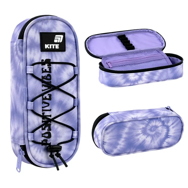Пенал Kite K26-599-21, 1 отделение, клапан с карманом на молнии, для девочки - изображение 2