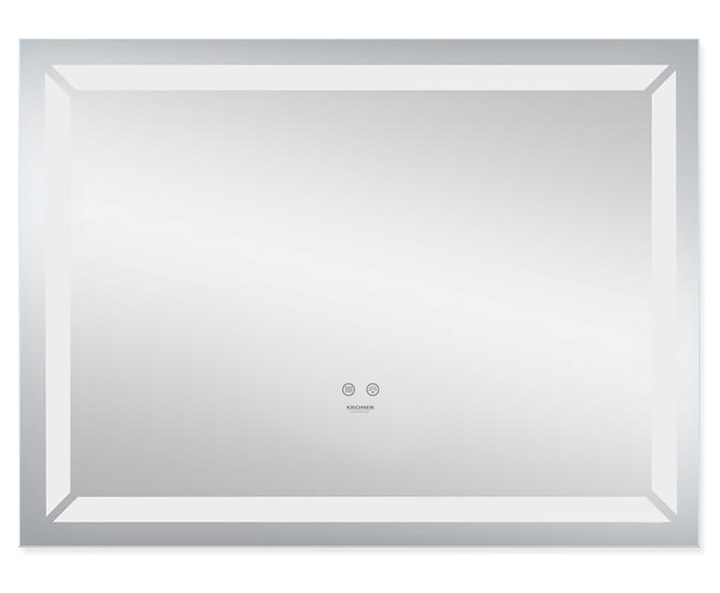 Дзеркало Lidz Kubis (KU2) 1000х800 з LED-підсвічуванням Touch, з антизапотіванням, з димером, рег. яскравості LD78LF6141008048450 - зображення 3