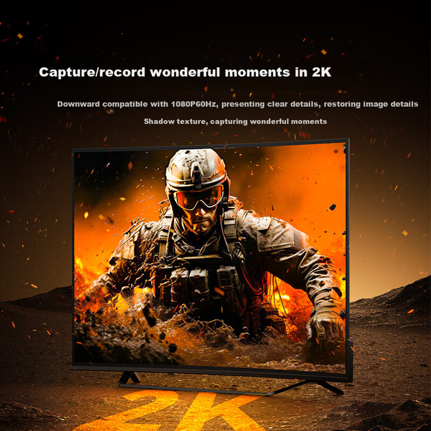 Карта захвата видео SAMZHE HDMI Type-C 4K HD с зарядкой PD100W MS2130, совместимая с Switch/PS5, ноутбуками, смартфонами, камерами для прямых трансляций в TikTok CJQ10 - изображение 4