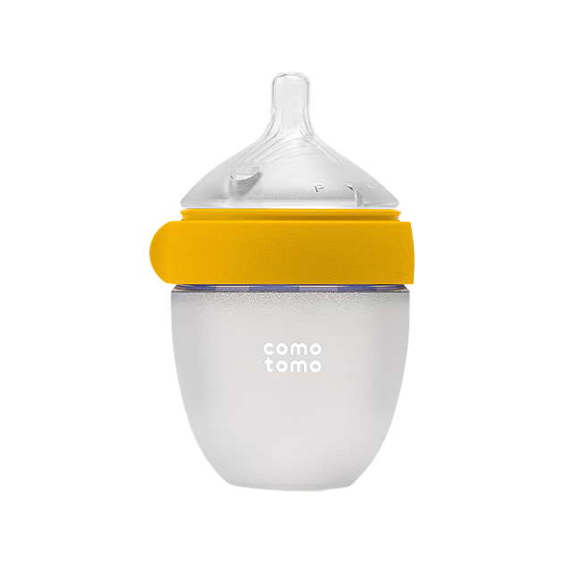 Детская силиконовая бутылочка Como Tomo 2-го поколения для новорожденных (0-3 месяца), имитирующая грудное молоко, 150 мл, желтого цвета. - Фото 4 Детская силиконовая бутылочка Como Tomo 2-го поколения для новорожденных (0-3 месяца), имитирующая грудное молоко, 150 мл, желтого цвета. - изображение 4