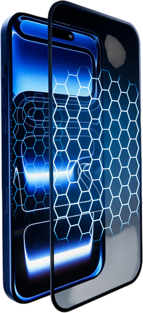 Захисне скло SBS Full Cover Anti Blue Light Glass with Eyesafe CPF60 technology для Apple iPhone 17 Pro Max/16 Pro Max (TEAPPLEYESIP1769) - зображення 2