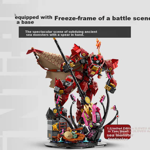Конструктор LEGO, Наруто 71846 Огненный Рыцарь-Механик, игрушка для мальчиков и девочек, подарок на День защиты детей, украшение. - Фото 8 Конструктор LEGO, Наруто 71846 Огненный Рыцарь-Механик, игрушка для мальчиков и девочек, подарок на День защиты детей, украшение. - изображение 8