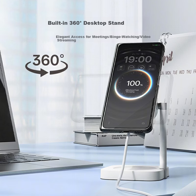 Зарядное устройство OPPO Magnetic Turbo 2 AIRVOOC беспроводное 50Вт, для Apple/OPPO/OnePlus - изображение 2