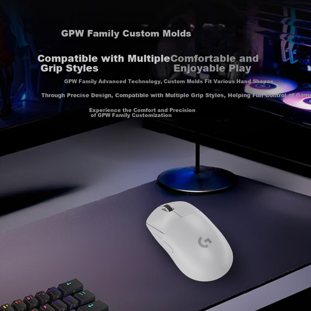 Миша Logitech G Pro X Superlight Diamond Edition Wireless/USB Black - Фото 4 Миша Logitech G Pro X Superlight Diamond Edition Wireless/USB Black - зображення 4
