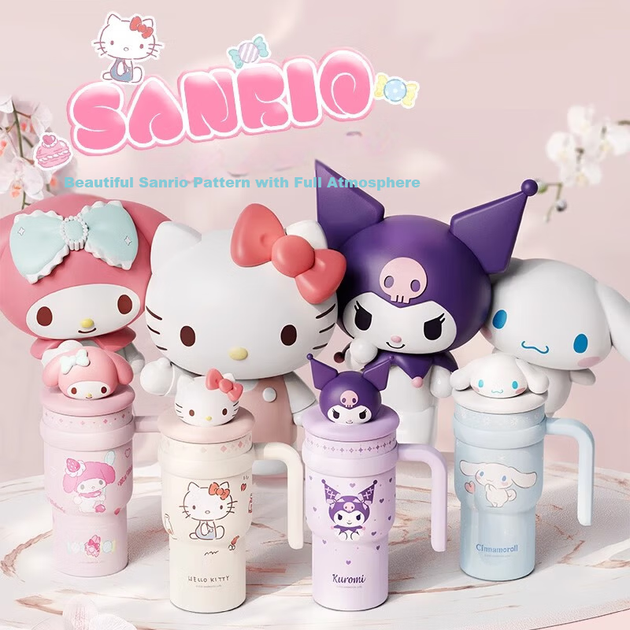 Кухоль-термос MINISO Sanrio Hello Kitty з іграшкою, 700мл - зображення 6