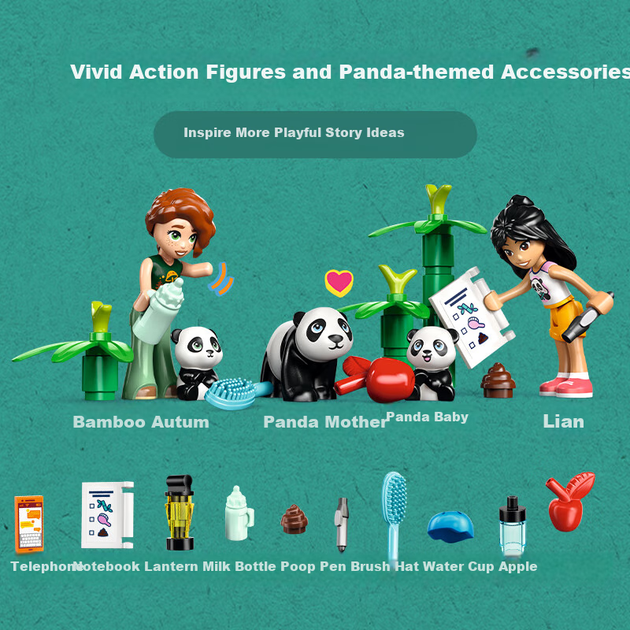 Конструктор LEGO Friends Домик-притулок панди на дереві 243 деталі (42648) - зображення 7