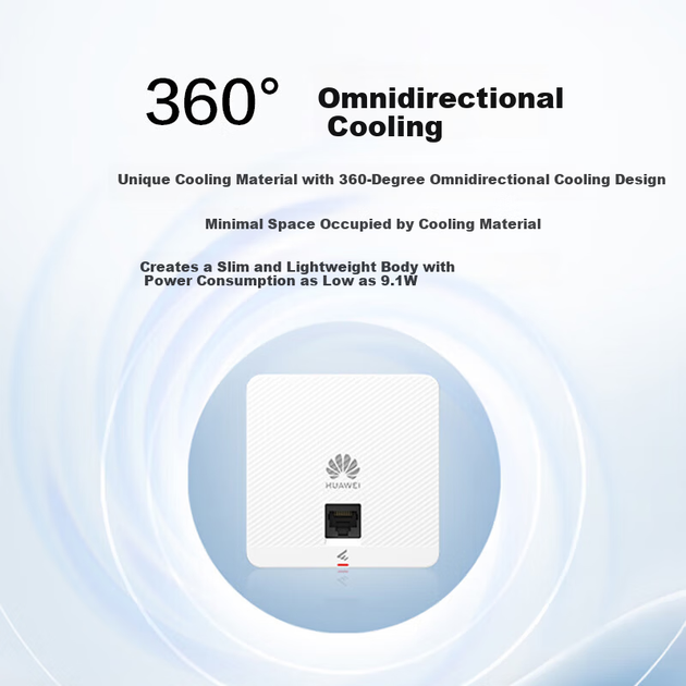 Беспроводная панель HUAWEI Kunling WiFi6 AP162E для дома и всего дома, двухдиапазонный гигабитный маршрутизатор WiFi6 3000 Мбит/с, корпоративного уровня, для больших квартир, сети AC+AP, полоса пропускания 160 МГц. - зображення 7