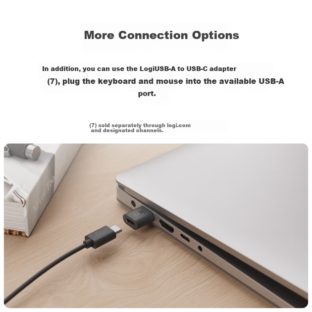 Комплект проводной Logitech MK620 USB-C - изображение 7