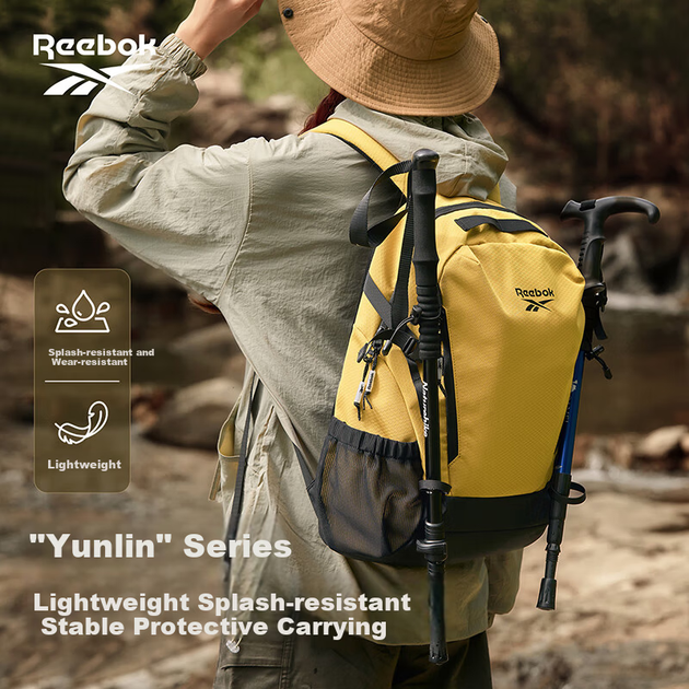 Легкий спортивный рюкзак Reebok для мужчин, для походов, альпинизма, активного отдыха, водостойкий, для путешествий и повседневной носки, женский рюкзак. - Фото 3 Легкий спортивный рюкзак Reebok для мужчин, для походов, альпинизма, активного отдыха, водостойкий, для путешествий и повседневной носки, женский рюкзак. - зображення 3