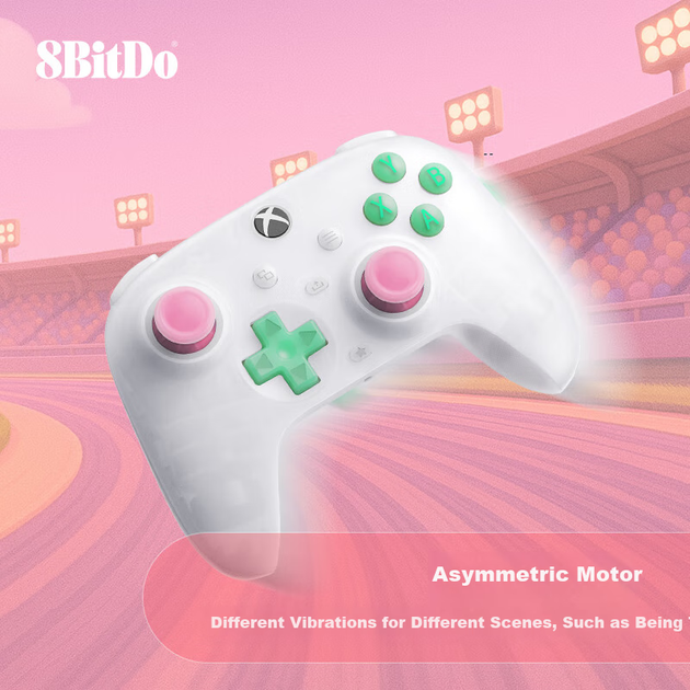 Проводной геймпад 8BitDo Ultimate Mini для Xbox Полупрозрачный Розовый (6922621506997) - изображение 9