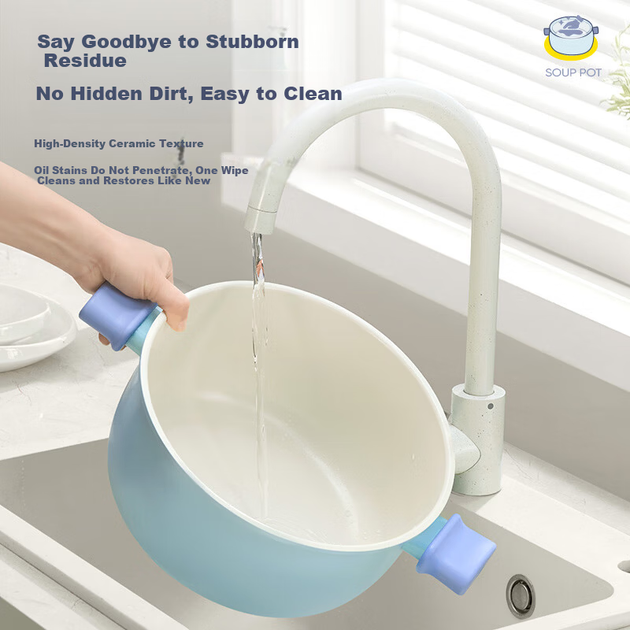 Каструля Sacon Blue Dun Dun з керамічним покриттям 26 см - Фото 7 Каструля Sacon Blue Dun Dun з керамічним покриттям 26 см - зображення 7