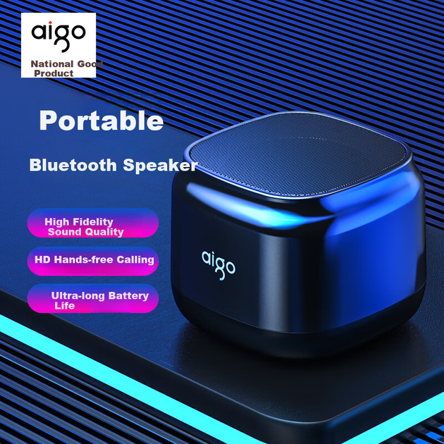 Bluetooth-колонка Aiguozhe T36, настільна міні-колонка, бездротова настільна колонка для ноутбука, портативний автомобільний сабвуфер, версія Bluetooth чорного кольору - Фото 6 Bluetooth-колонка Aiguozhe T36, настільна міні-колонка, бездротова настільна колонка для ноутбука, портативний автомобільний сабвуфер, версія Bluetooth чорного кольору - зображення 6