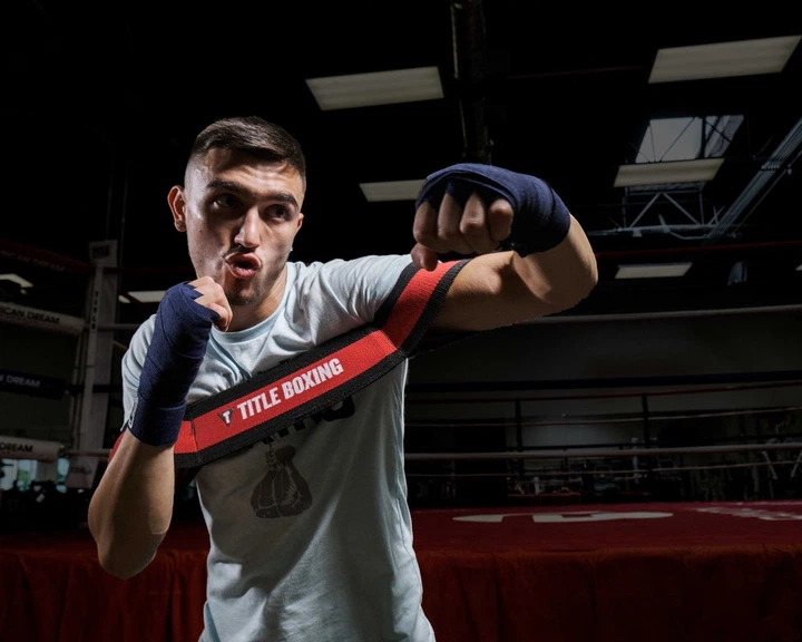 Стрічка-еспандер TITLE Boxing Elbows-In Trainer Чорний S - зображення 2