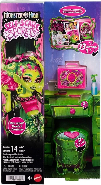 Кукла Monster High Self-Scare Secrets Venus McFlytrap Монстер Хай Венера МакФлайтрап Mattel JHK45 - Фото 7 Кукла Monster High Self-Scare Secrets Venus McFlytrap Монстер Хай Венера МакФлайтрап Mattel JHK45 - изображение 7