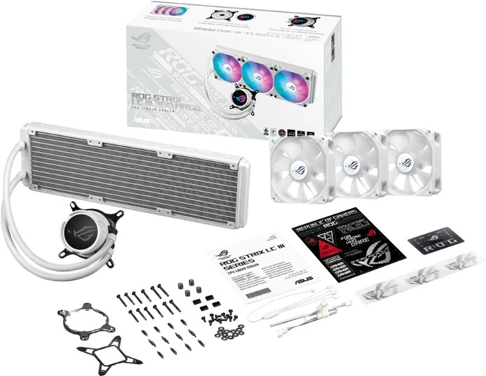 Система водяного охолодження Asus ROG Strix LC III 360 ARGB White (90RC00T2-M0UAY0) - зображення 2