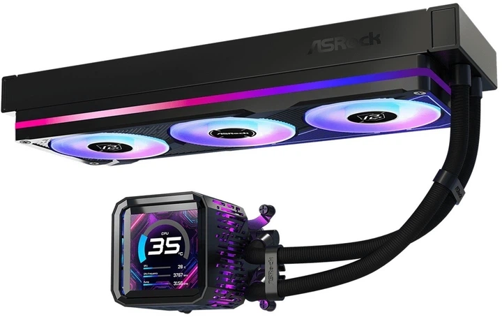 Система водяного охолодження ASRock Phantom Gaming 360 LCD - Фото 5 Система водяного охолодження ASRock Phantom Gaming 360 LCD - изображение 5
