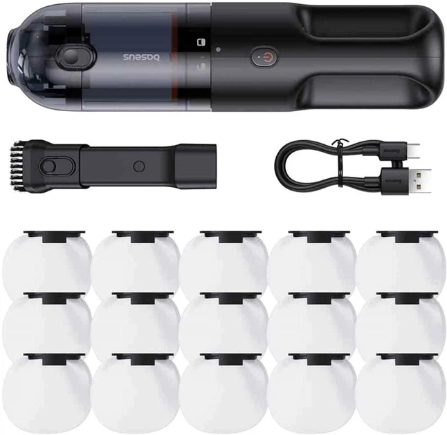 Автомобільний пилосос Baseus AP01 Handy Vacuum Cleaner (5000pa) Black (C30450100111-00) - Фото 8 Автомобільний пилосос Baseus AP01 Handy Vacuum Cleaner (5000pa) Black (C30450100111-00) - изображение 8